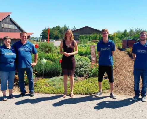 Isabell Huber mit Familie Angelberger in Bad Wimpfen